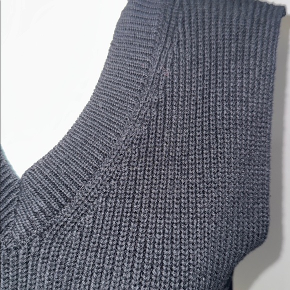 Zara Charcoal Knit Sweater Vest - Picture 2 of 6